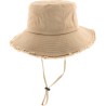 chapeau de femme capeline herman avec jugulaire et protection soleil chapeau anti uv UPF50