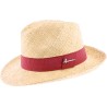 Chapeau paille rafia uni avec gros grain uni