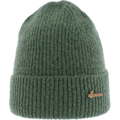 bonnet hiver uni vert