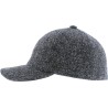 Heathered wool baseball cap