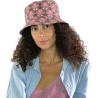 chapeau bob femme herman ete motif fleuri vintage