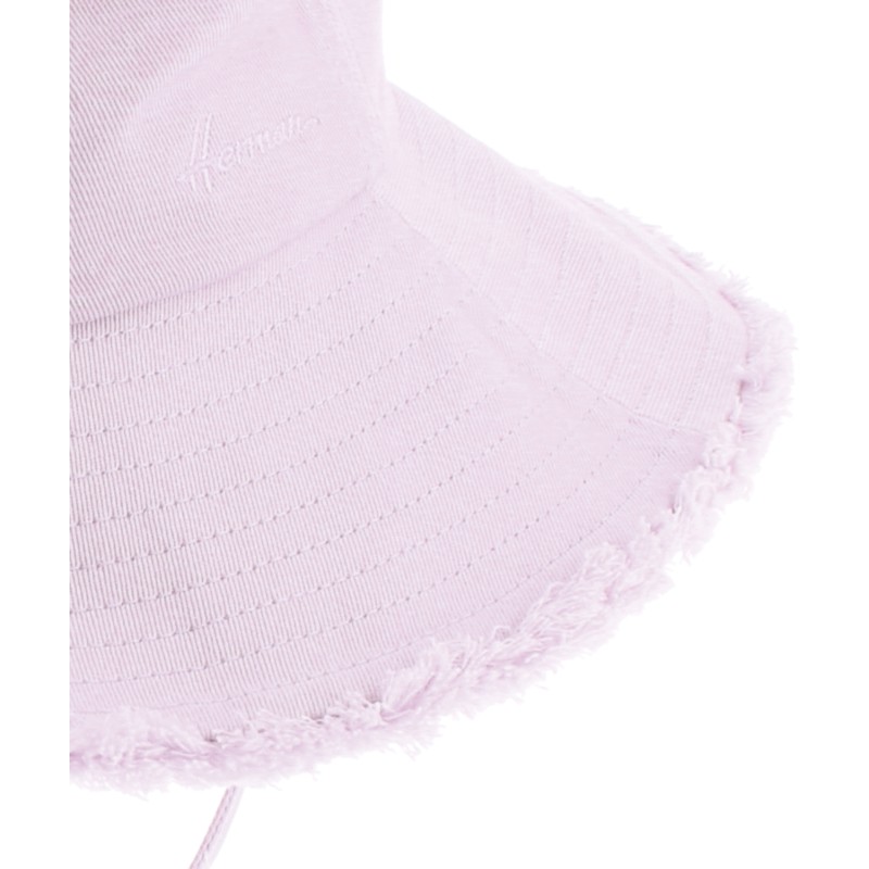 chapeau de femme capeline herman en coton, coloris rose