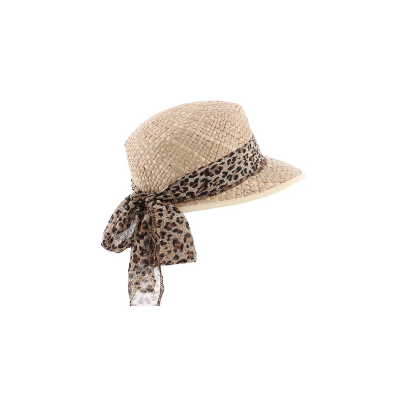 casquette femme ete en paille naturelle