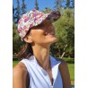 Flower pattern baseball cap. Velcro closing