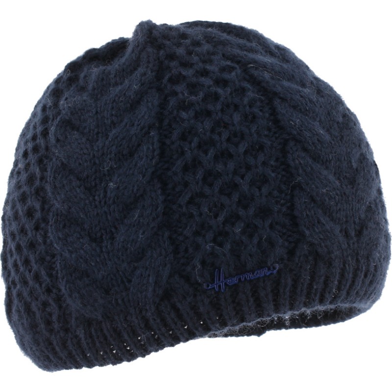 bonnet hiver en maille torsade