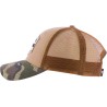 Casquette trucker avec visière camouflage, fermeture plastique "snapba