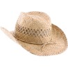 Chapeau cowboy en paille naturelle