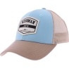 Casquette trucker bicolore, fermeture plastique "snapback"