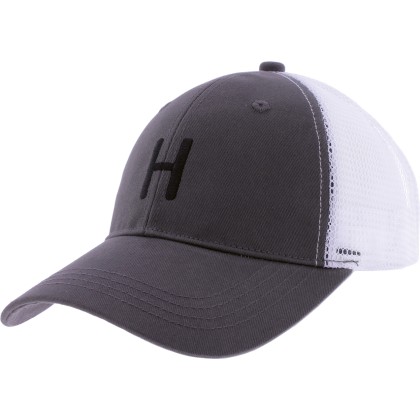 Baseball cap with tone-on-tone rear mesh, with an embroidered H.