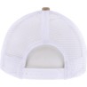 Baseball cap with tone-on-tone rear mesh, with an embroidered H.