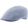 Plain silk flat cap