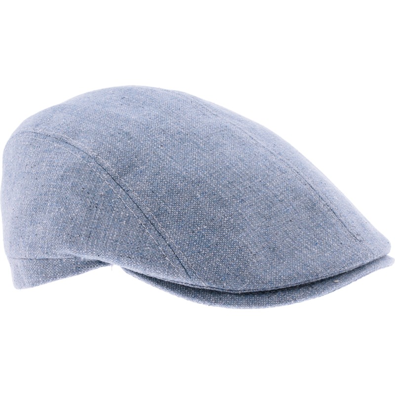 Casquette plate unie en soie