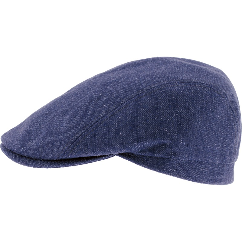 Plain silk flat cap