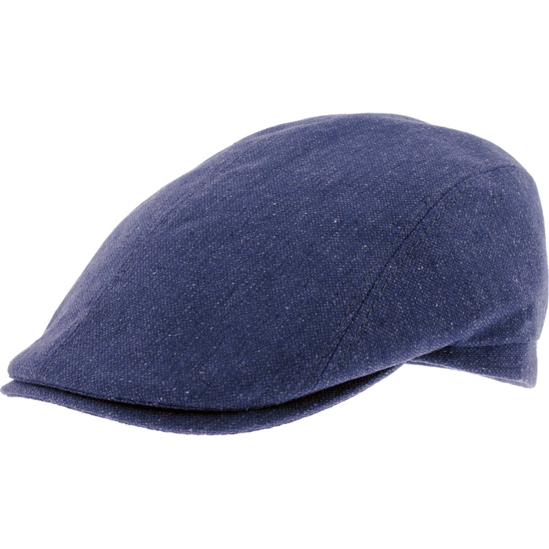 Plain silk flat cap