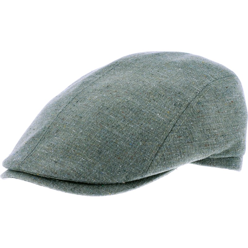 Plain silk flat cap