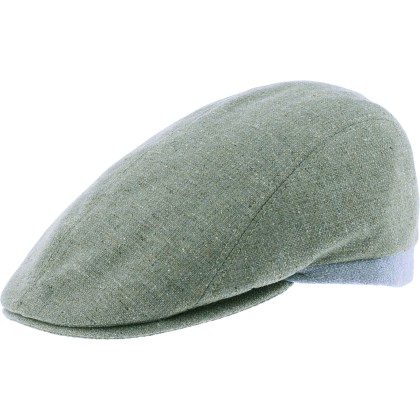 Casquette plate bicolore.