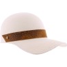 Women's Panama straw cap, with interior drawstring.