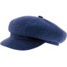 Casquette gavroche femme unie, avec élastique à l'arrière.