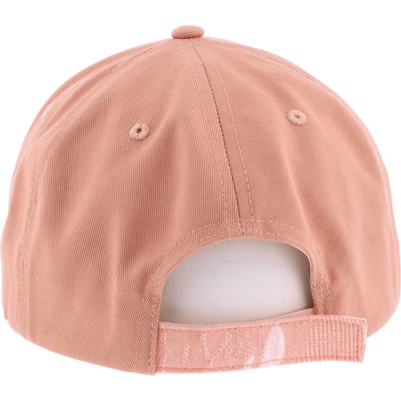 Casquette baseball en coton unie avec dessous de visière imprimée régl