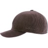 Plain velvet baseball cap with ear flaps and plush interior