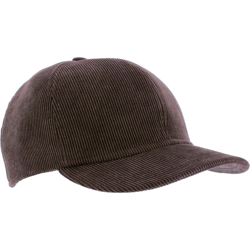 Casquette baseball en velours uni avec rabats oreilles et intérieur pl