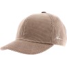 Casquette baseball en velours uni avec rabats oreilles et intérieur pl