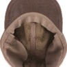 Plain velvet baseball cap with ear flaps and plush interior