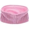 Plain adult headband knitted with 80% recycled plastic thread and line