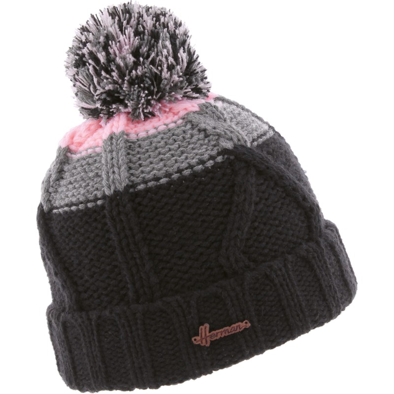 bonnet enfant pompon en maille