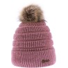 bonnet femme hiver pompon fausse fourrure