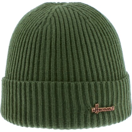 Plain short men's beanie with cuffs