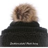 bonnet femme hiver plush interieur doux