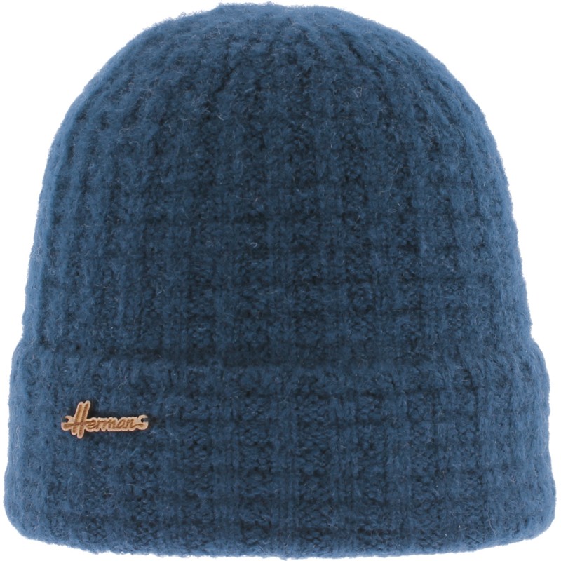 Men's plain acrylic beanie with cuff