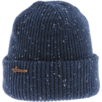 Straight speckled turn-up beanie