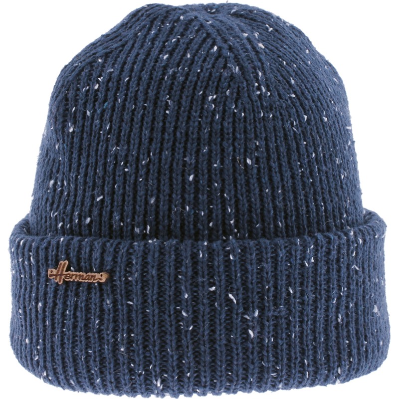 Straight speckled turn-up beanie