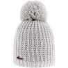 Plain adult hat knitted with 80% recycled plastic thread, with thread