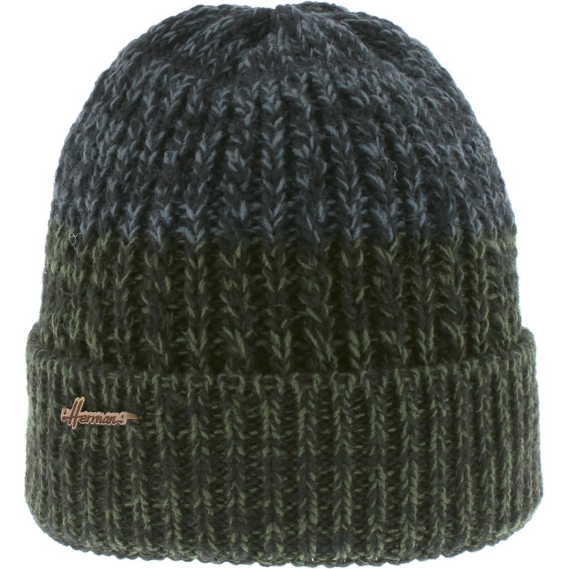 bonnet homme en maille bicolore