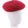 Wool felt beret, with drawstring