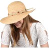 chapeau femme capeline grand bord en paille naturelle