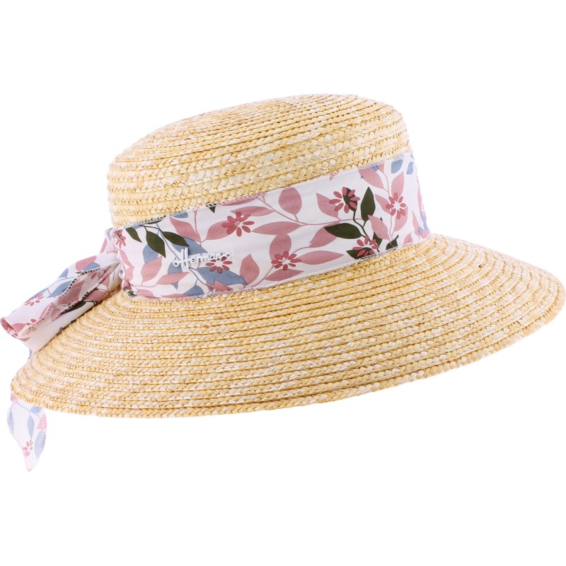 chapeau femme capeline grand bord en paille naturelle