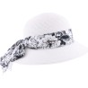 chapeau capeline femme chic avec foulard